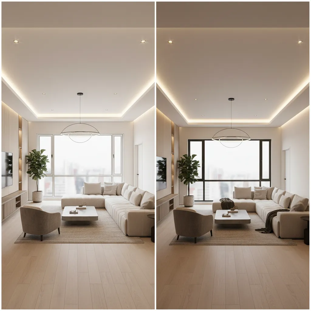 comparison between floor plan and realistic rendered home renovation design