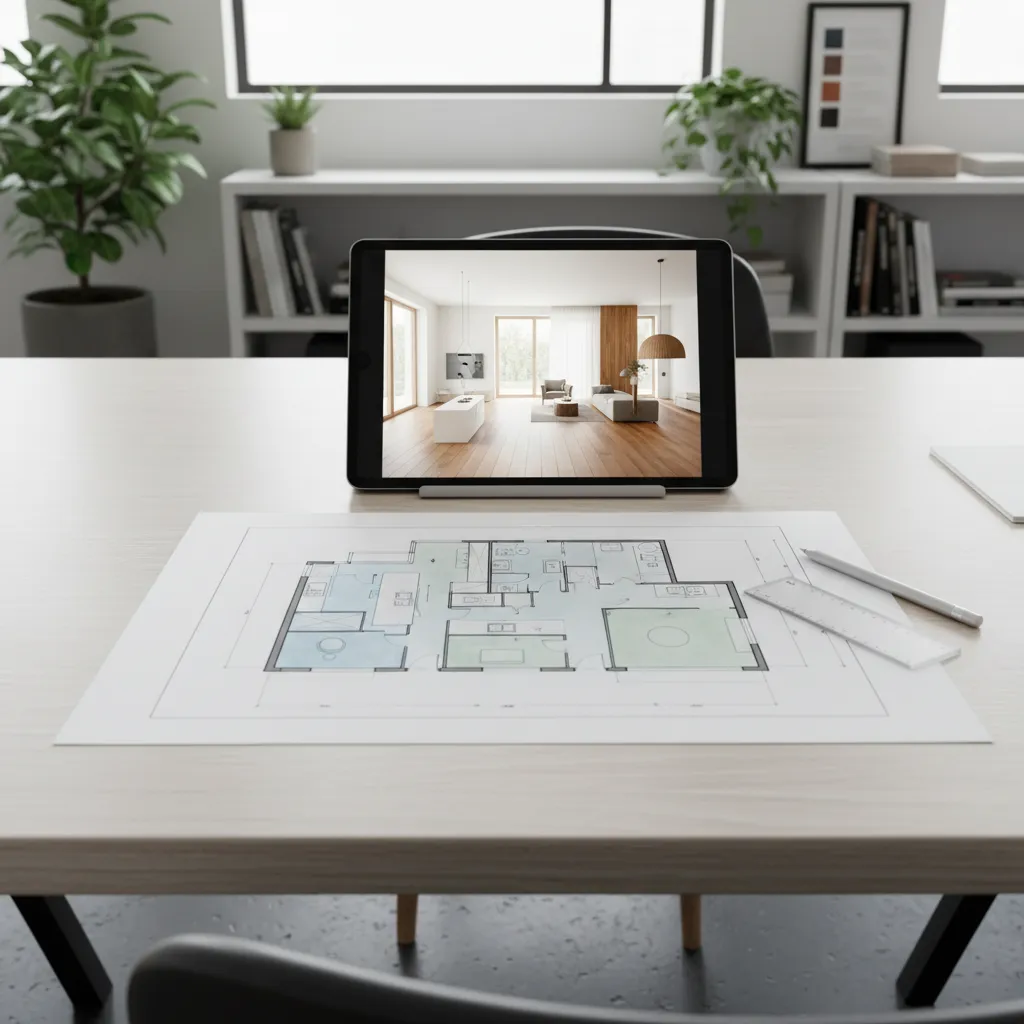 floor plan layout used for home renovation planning