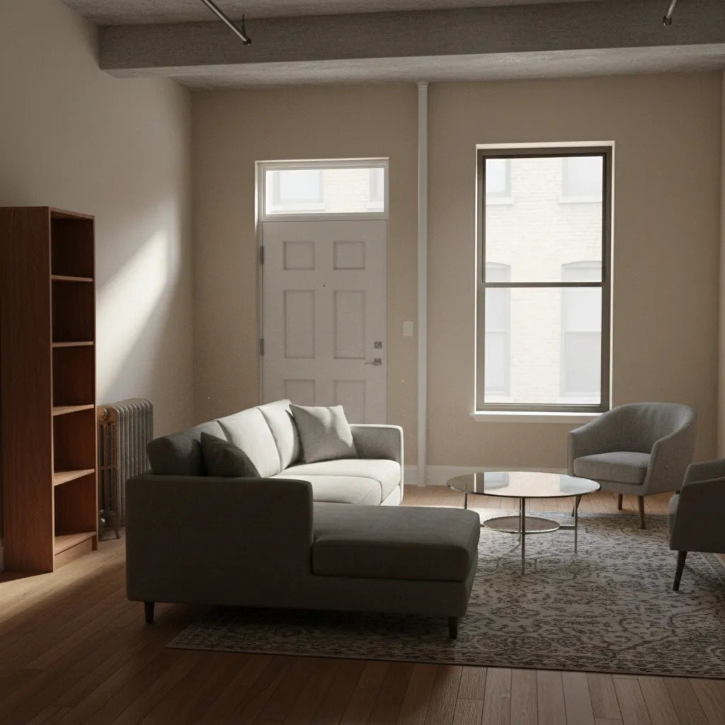 Ejemplo de mala distribución de muebles en una reforma