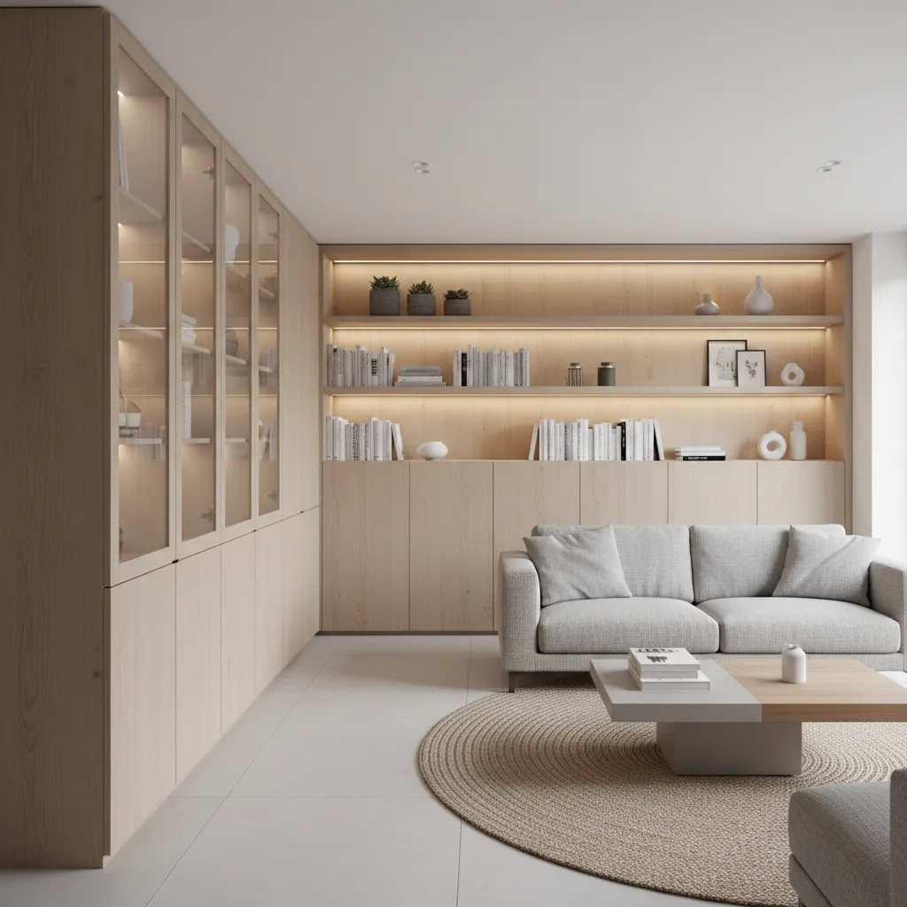 Soluciones de almacenamiento integradas en una vivienda moderna