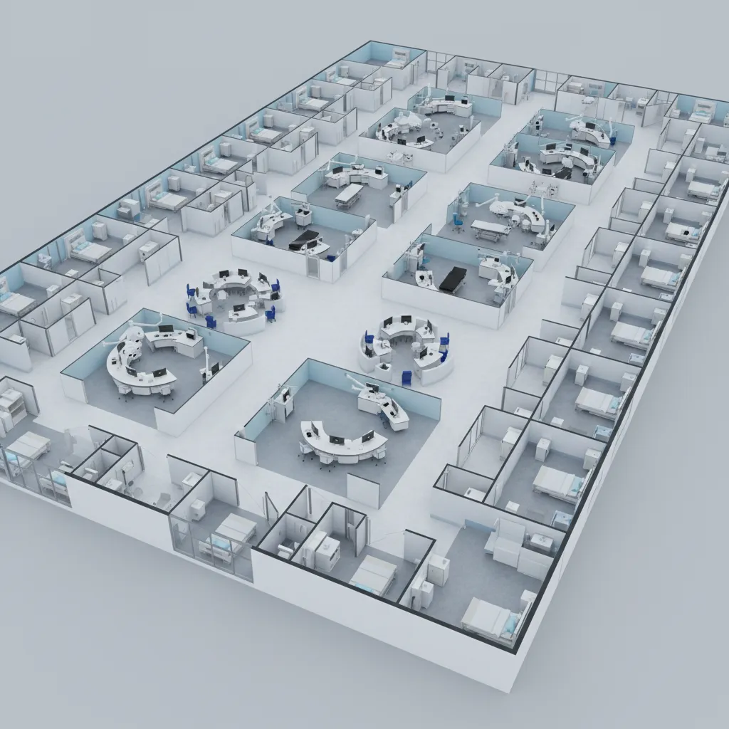 Healthcare Facility Modeling Standards for 3D Hospital Floor Plans