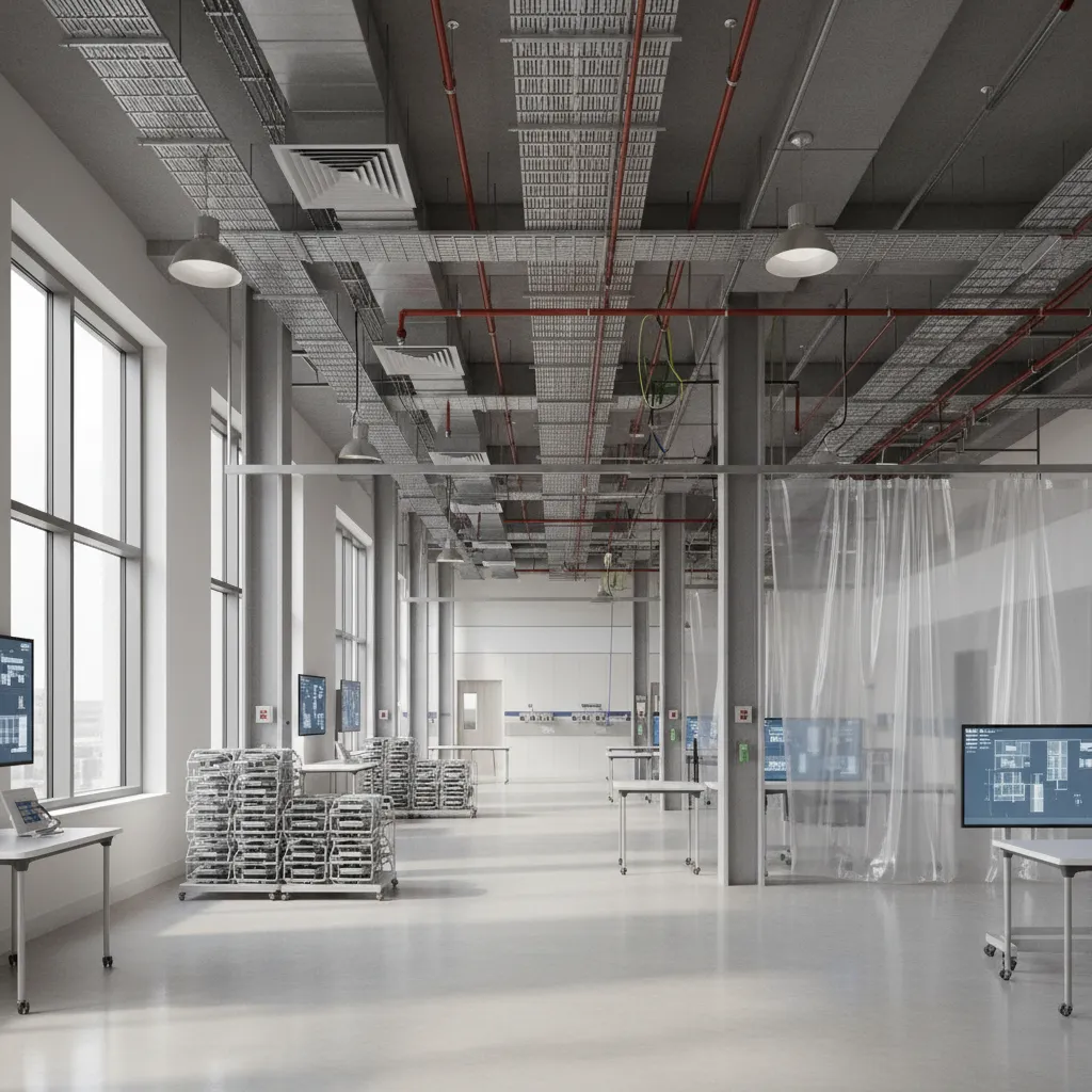 Large hospital emergency department remodel layout with expanded treatment zones
