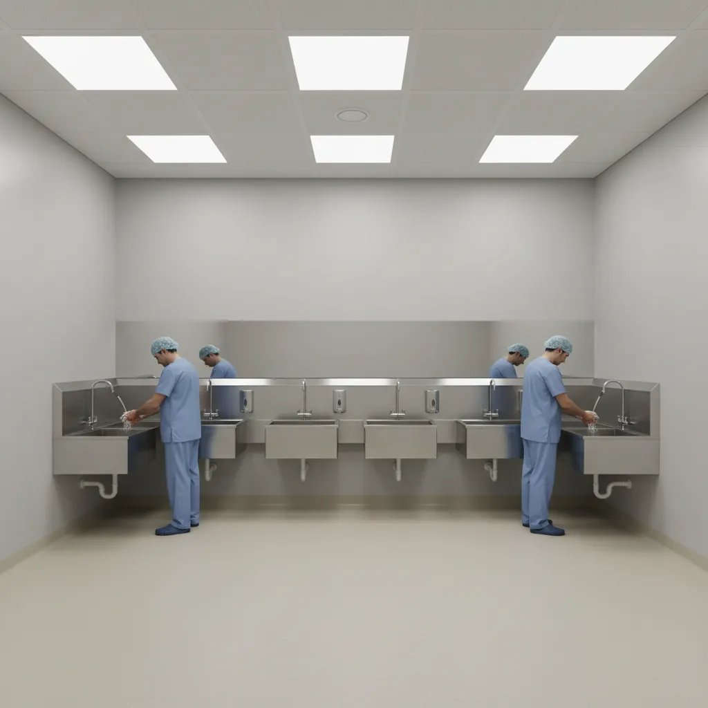 Common Scrub Room Design Mistakes and How to Avoid Them in Surgical Facilities: Design errors in hospital scrub rooms quietly undermine infection control and surgical workflow—here’s how experienced planners fix them.