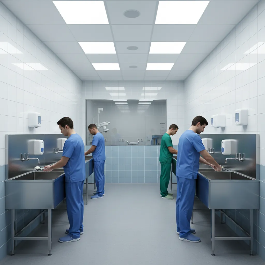 Infection Control and Risk Management in Hospital Scrub Rooms: Practical design and operational strategies that reduce contamination risks in surgical scrub areas