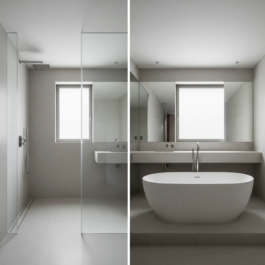 Hotel Bathroom: Bathtub or Shower?: A designer’s practical guide to choosing between bathtubs and showers in standard hotel rooms