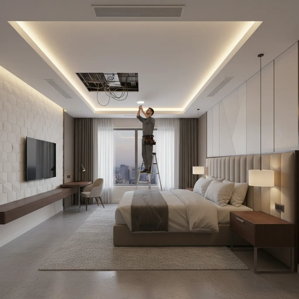 Common False Ceiling Problems in Hotel Rooms and How to Fix Them