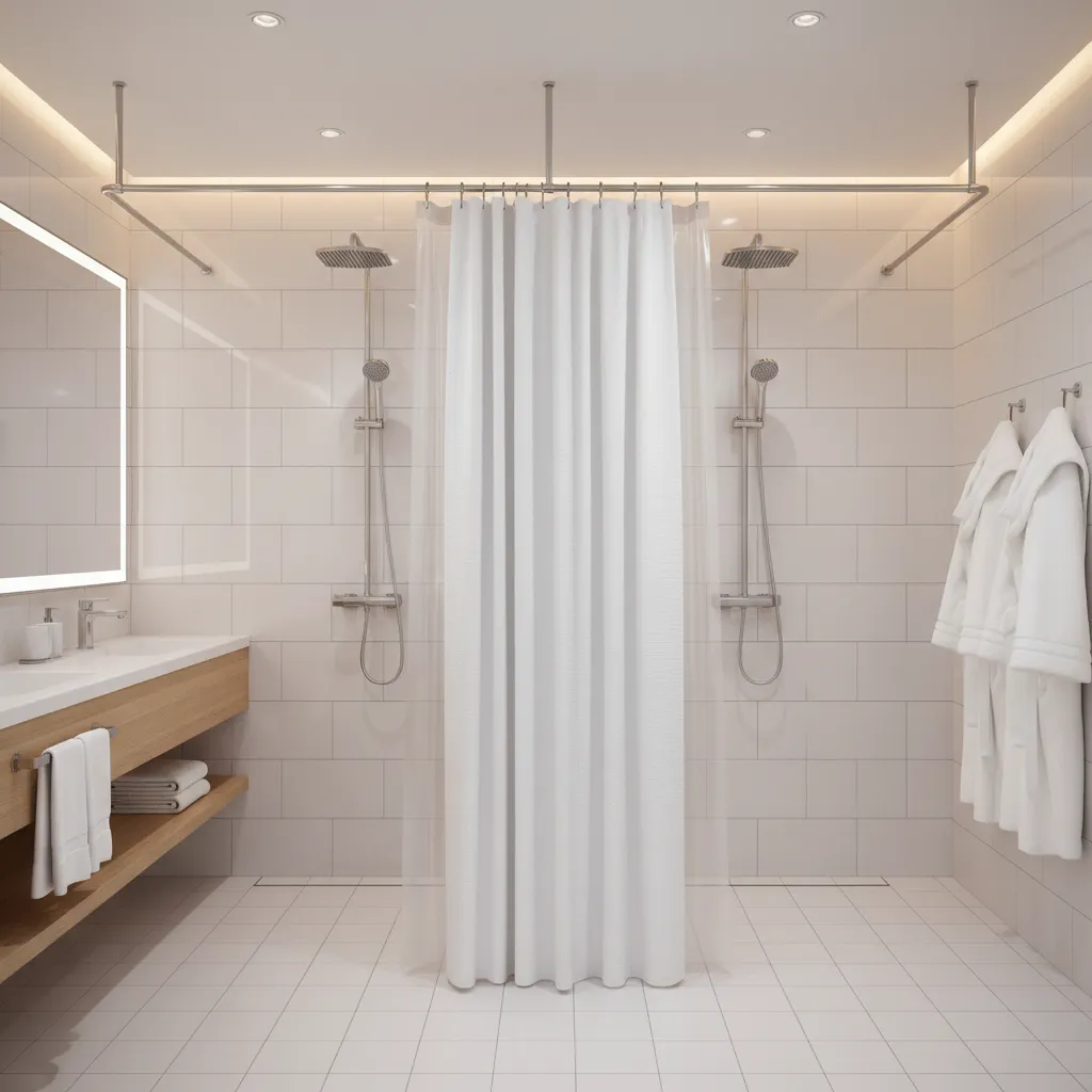 Hotel-Style Double Shower Curtain Design: How the Hospitality Industry Uses Them