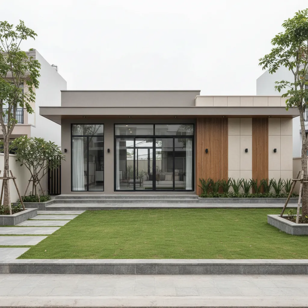 Thiết kế nhà cấp 4 ngang 8m: Bố trí đẹp, tối ưu diện tích