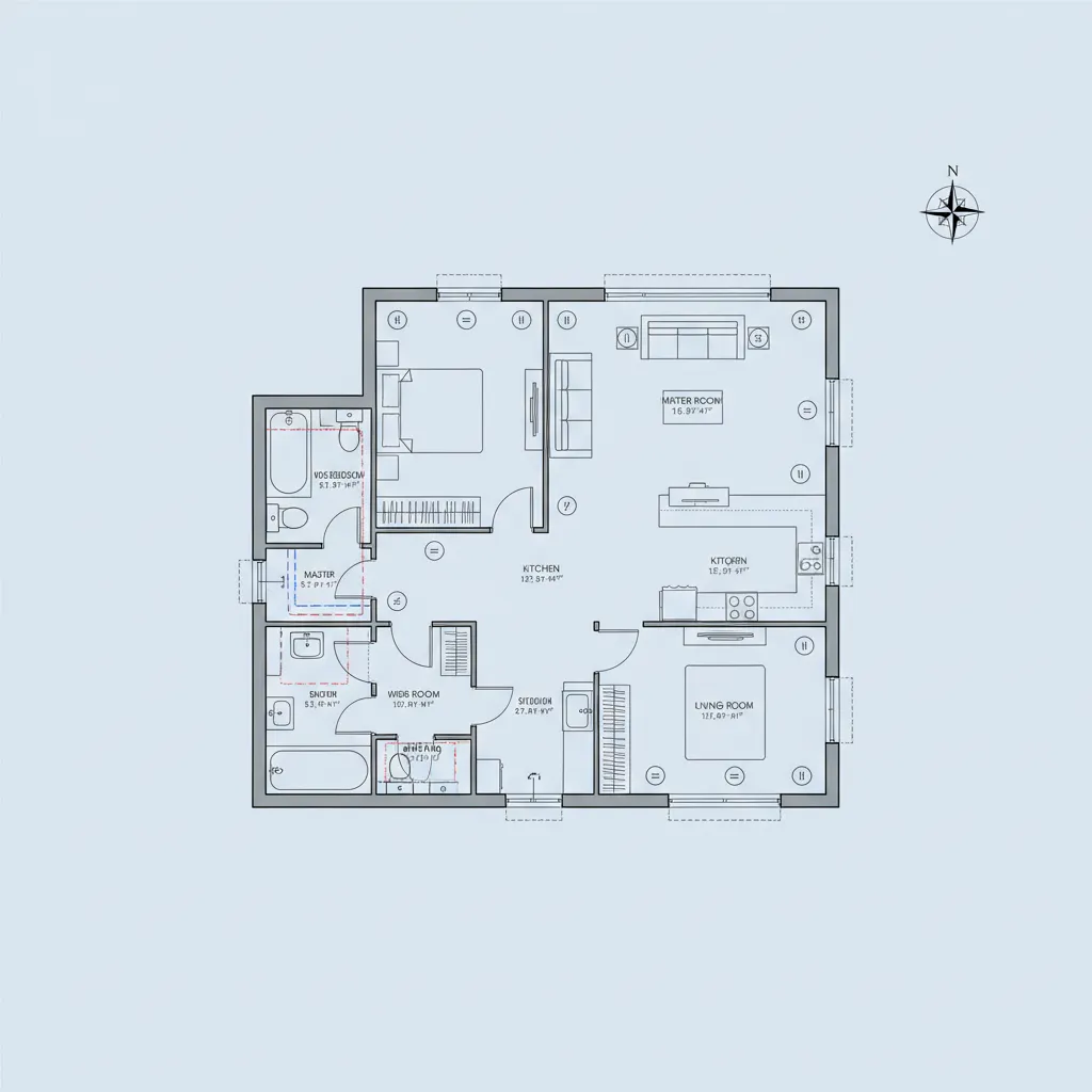 bản vẽ hệ thống điện nước trong nhà