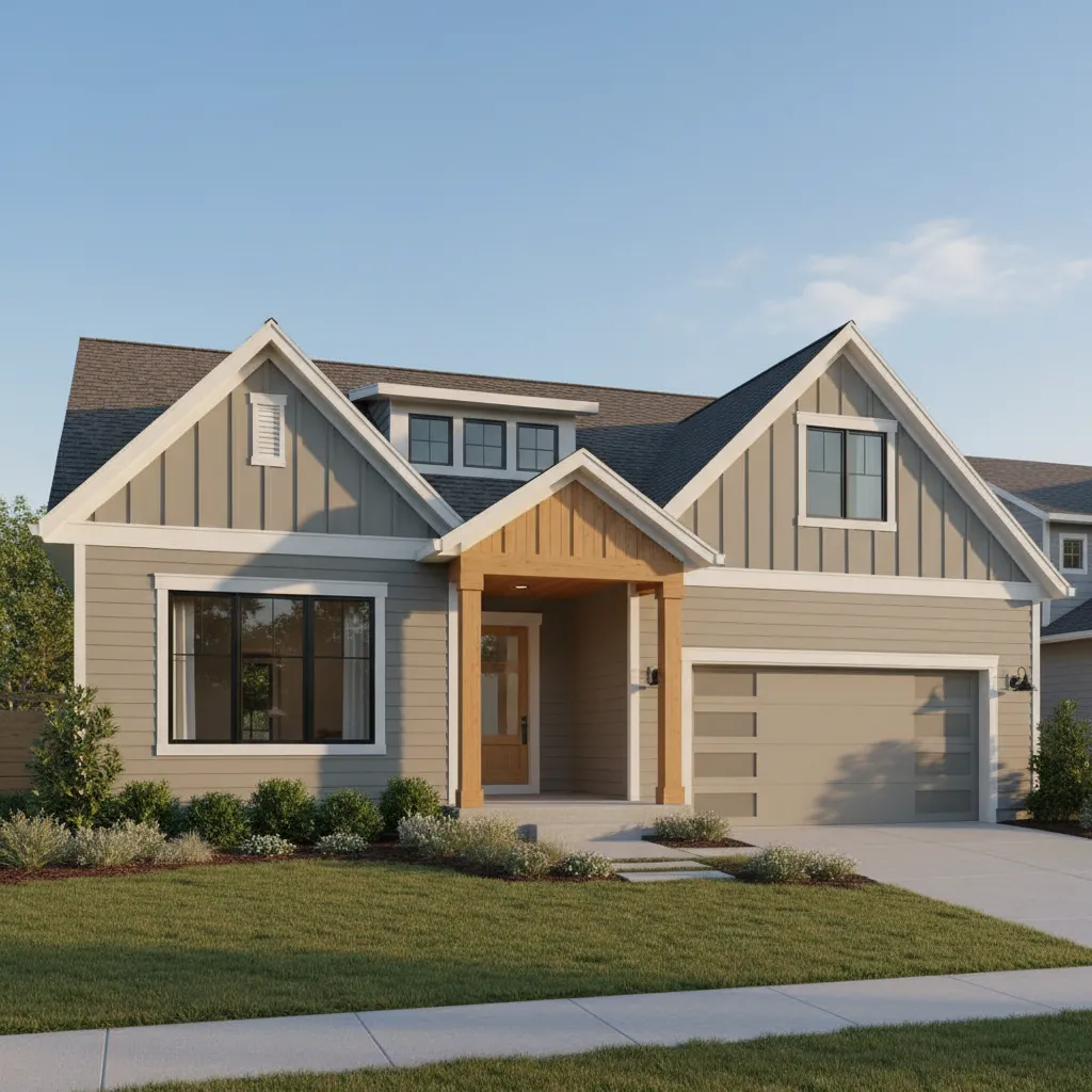 Freshly painted house exterior showing smooth durable siding finish