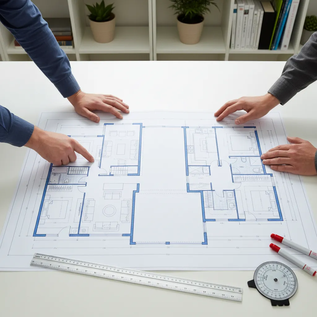 Thảo luận bố trí mặt bằng nhà ở trên bản vẽ