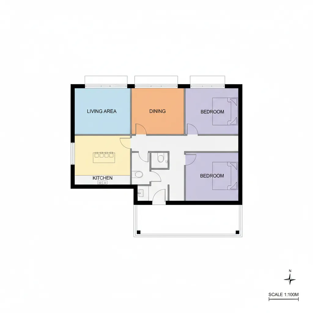 Sơ đồ phân khu chức năng nhà ở