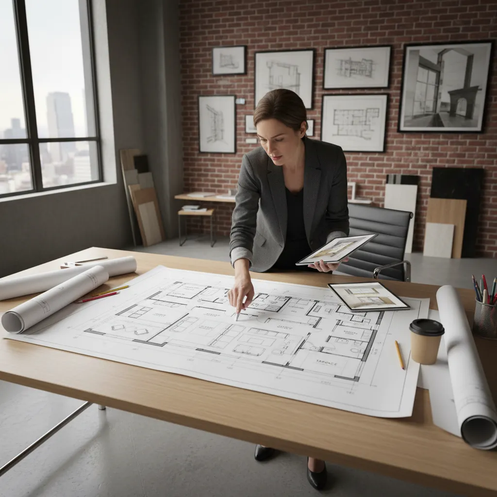 Análisis de distribución de habitaciones en un plano de casa