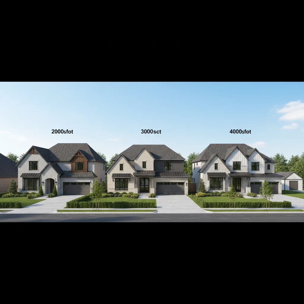 3000 vs 2000 vs 4000 Square Foot Houses: Size, Lifestyle, and Cost Comparison: See how a 3000 sq ft home compares to smaller and larger houses in space, lifestyle, and long‑term costs.