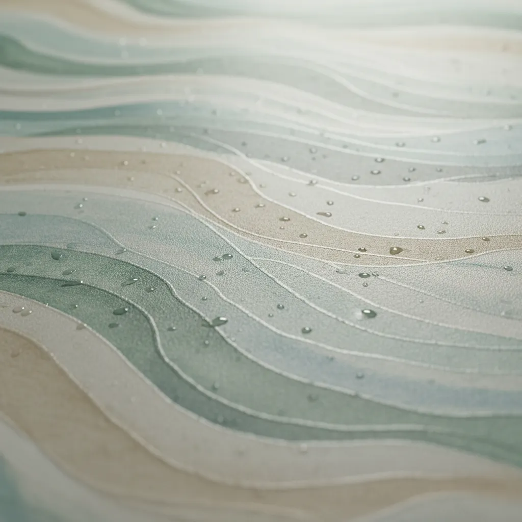 detail of humidity resistant vinyl wallpaper texture in bathroom