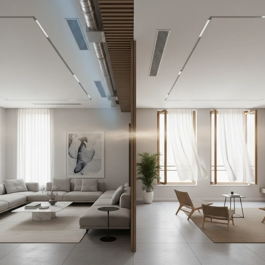 HVAC Systems vs Natural Ventilation in Interior Design