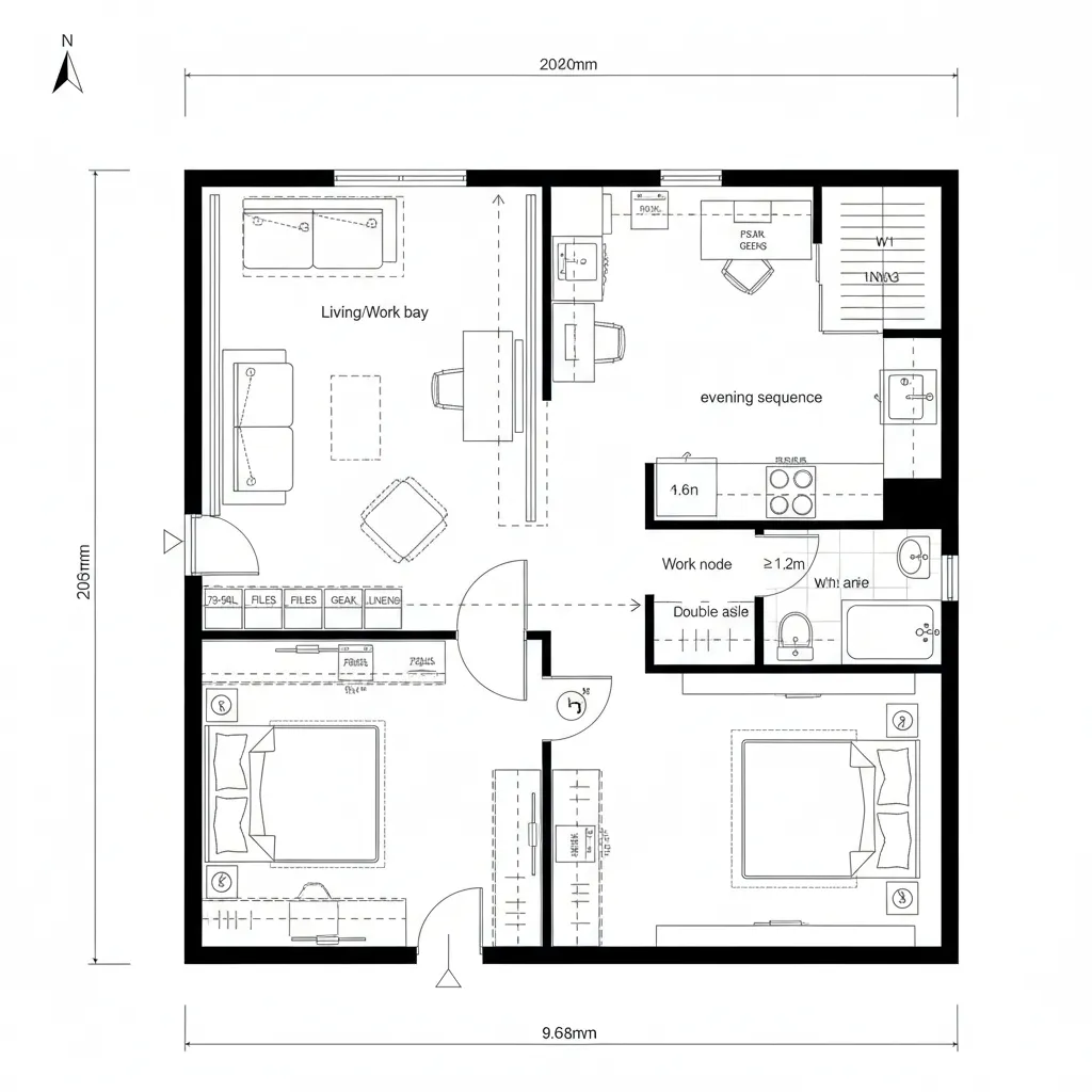 Hybrid | Convertible Grid for Work-From-Home Rhythm