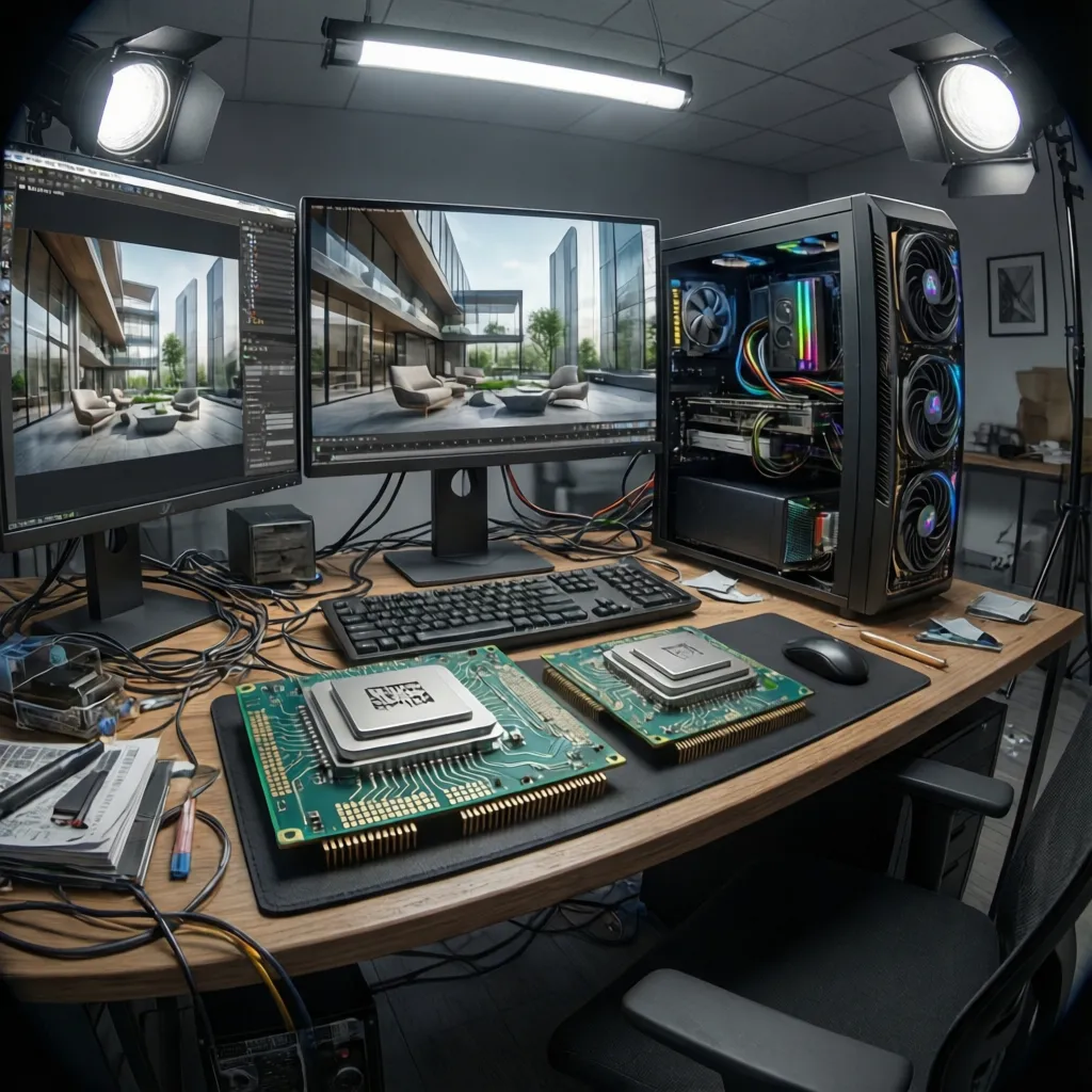 hybrid CPU GPU rendering workflow for faster production rendering