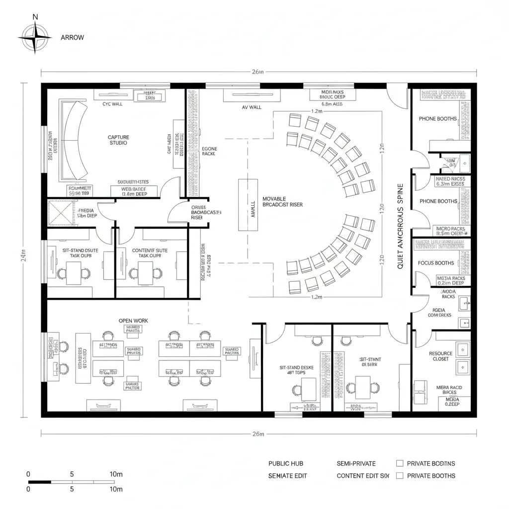 Hybrid Hub with Asynchronous Spine