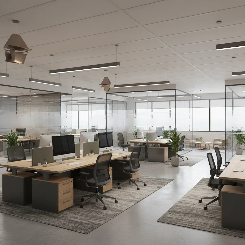 modern corporate office interior design in Hyderabad tech district