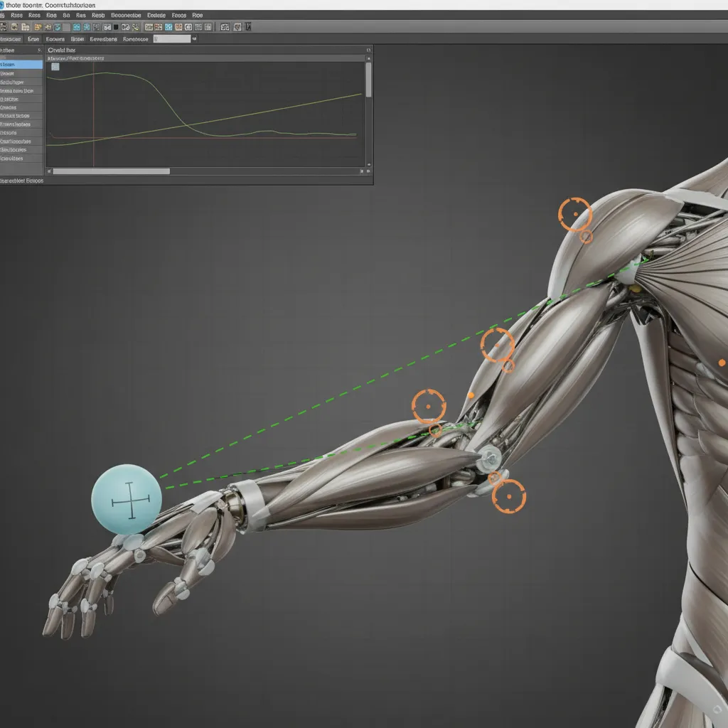 3D animation rig controls demonstrating IK and FK systems