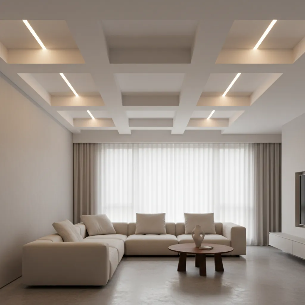 Detalle de iluminación en diseño interior contemporáneo