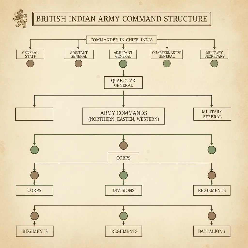 visual representation of centralized command structure after Kitchener reforms