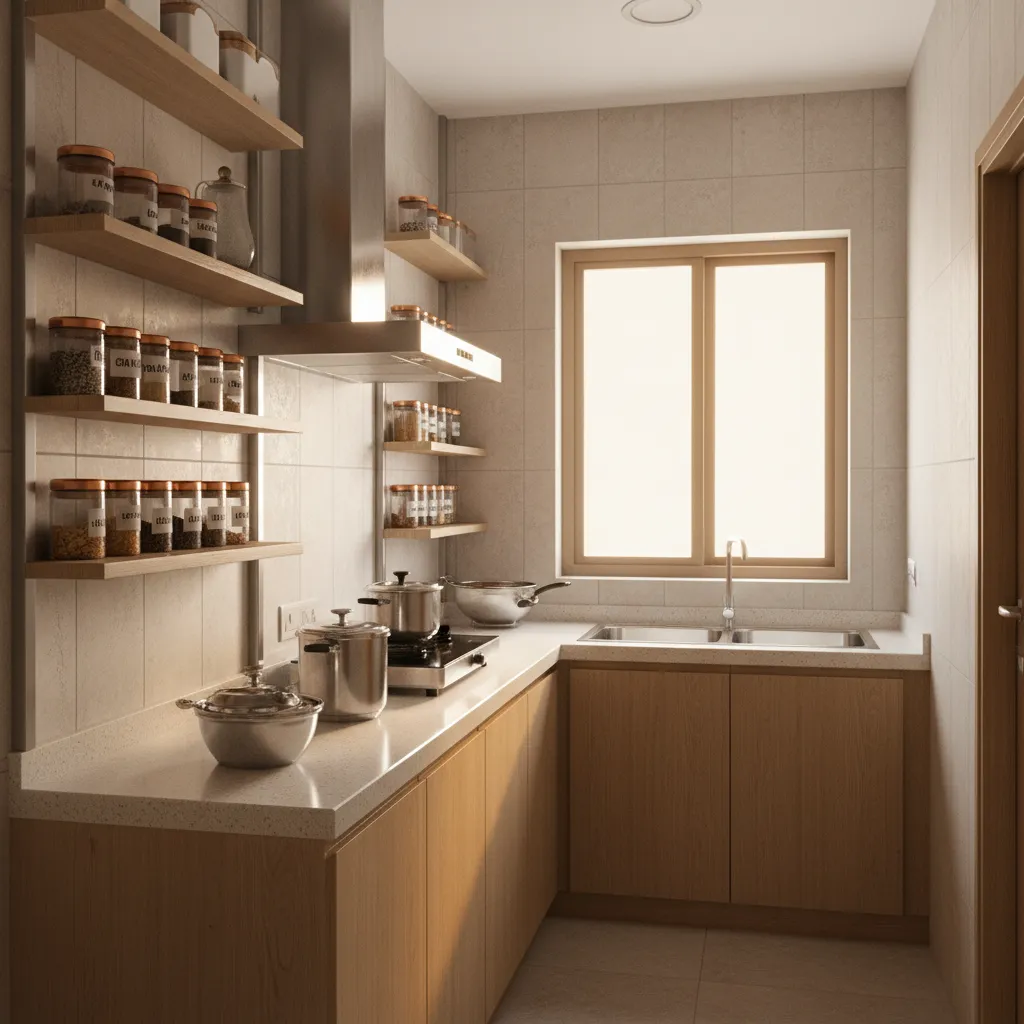Indian Small Kitchen Organization Ideas in Tamil Homes