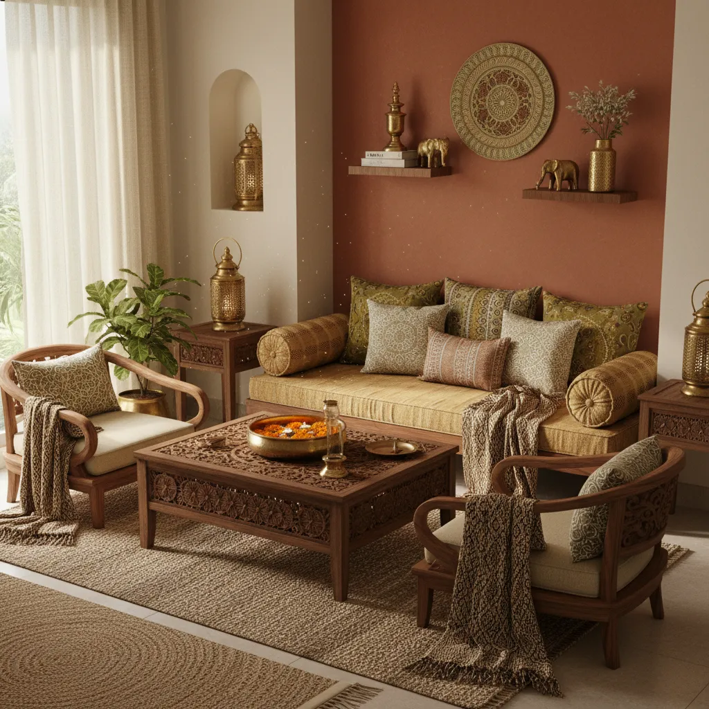 5 Indian Style Living Room Ideas for Small Spaces