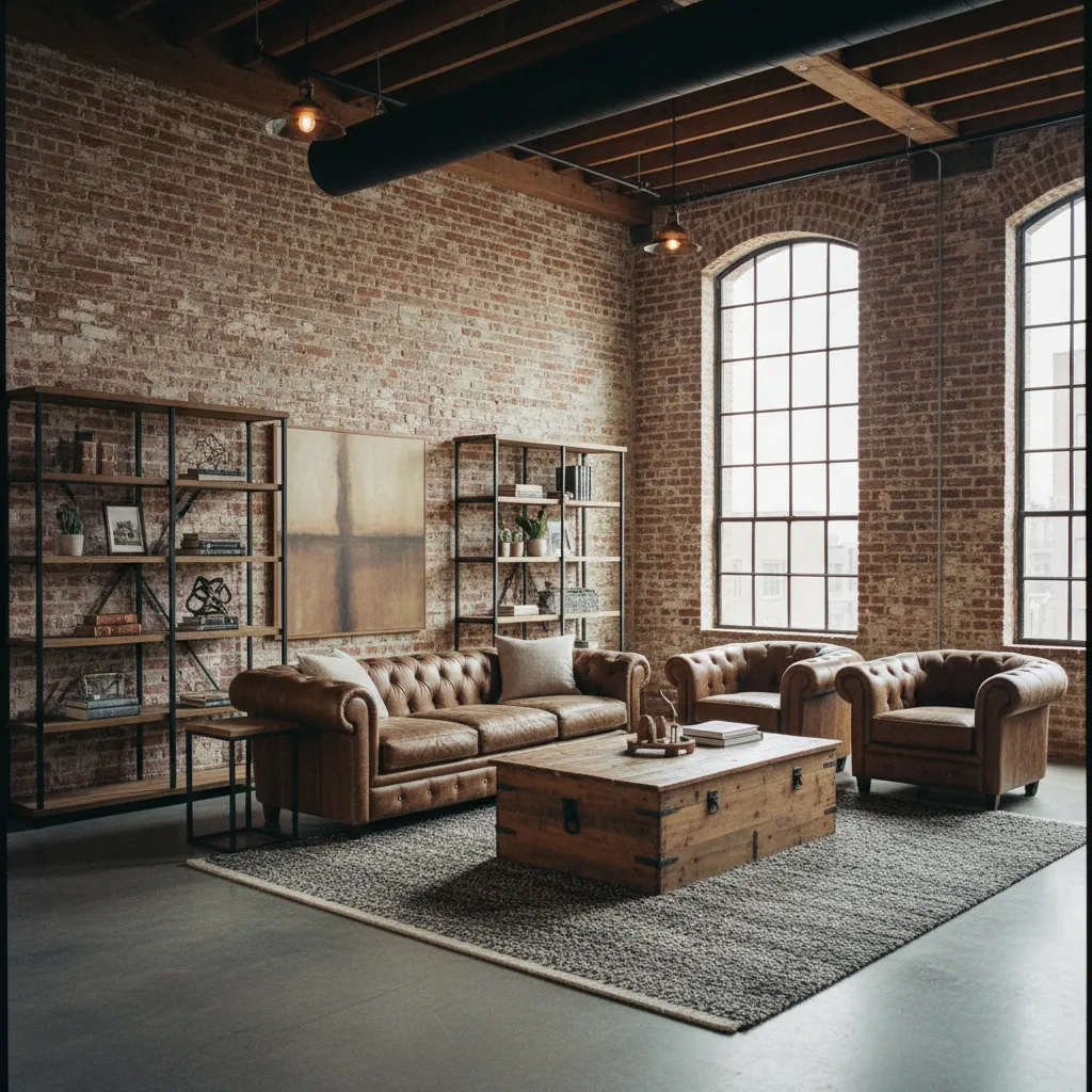 Estilo industrial en decoración de interiores