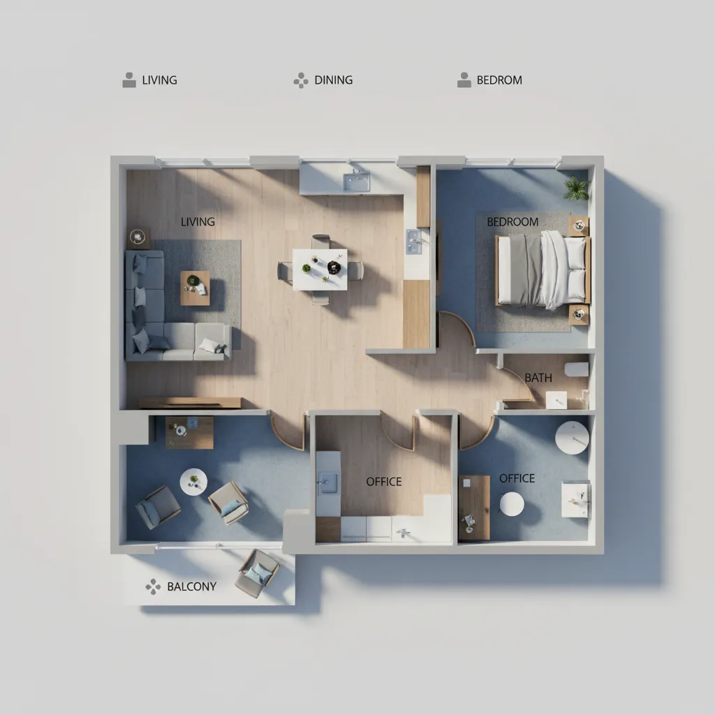 Infografía de diseño de interiores: guía clara y visual