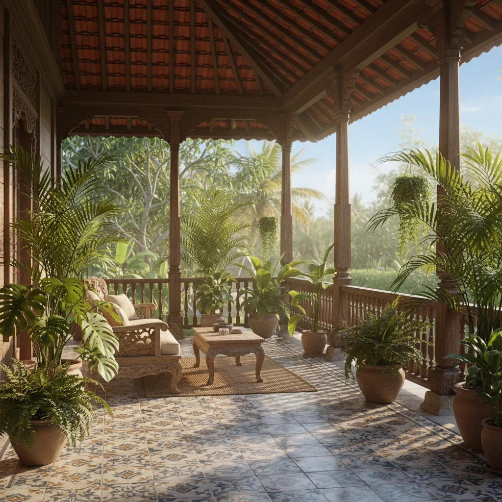 Inspirasi desain rumah jadul dengan teras klasik