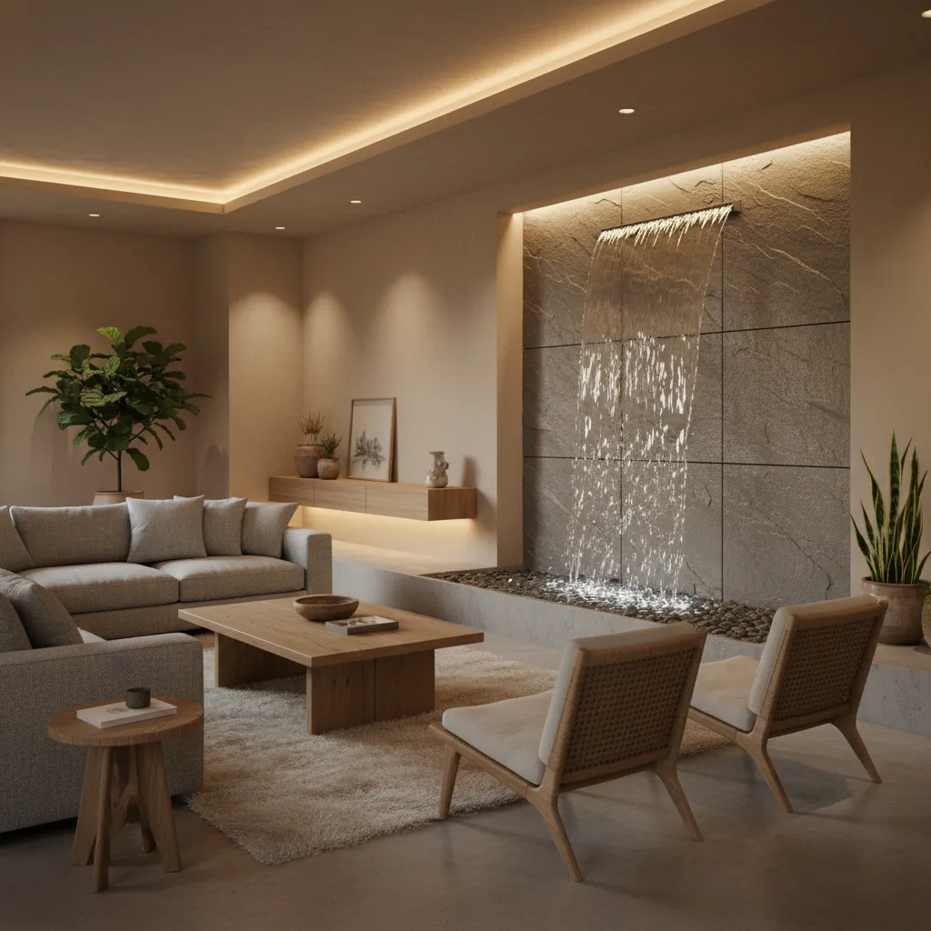 Instalación de fuentes decorativas de interior