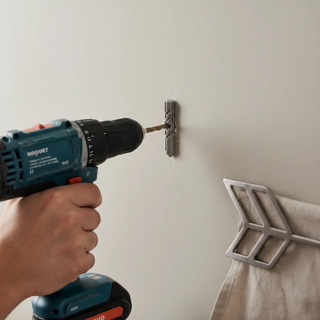 installing drywall anchor for metal wall art mounting