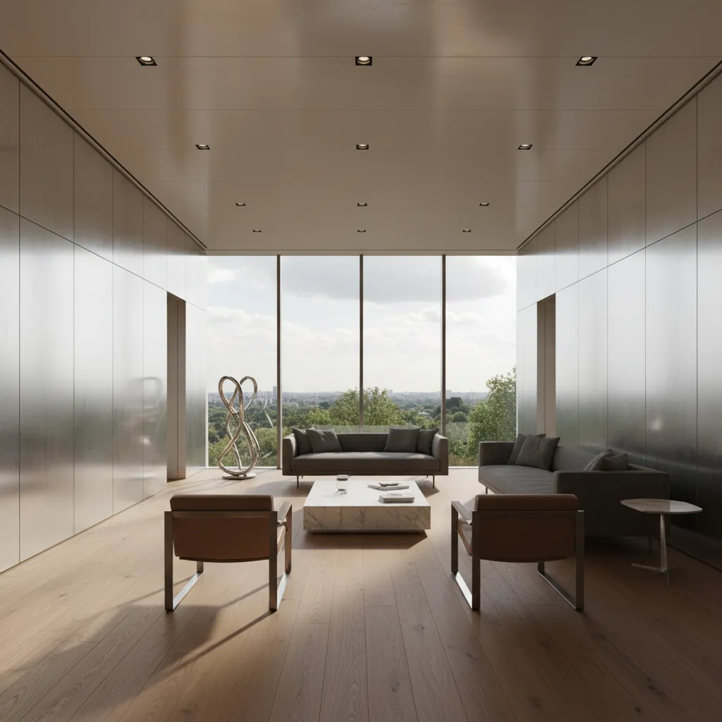 Diseño de interiores con aluminio de alta gama