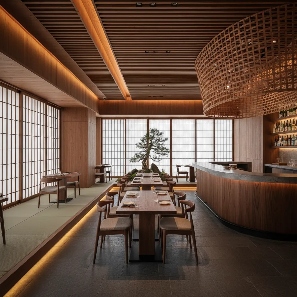 Restaurante moderno con diseño interior creativo premiado