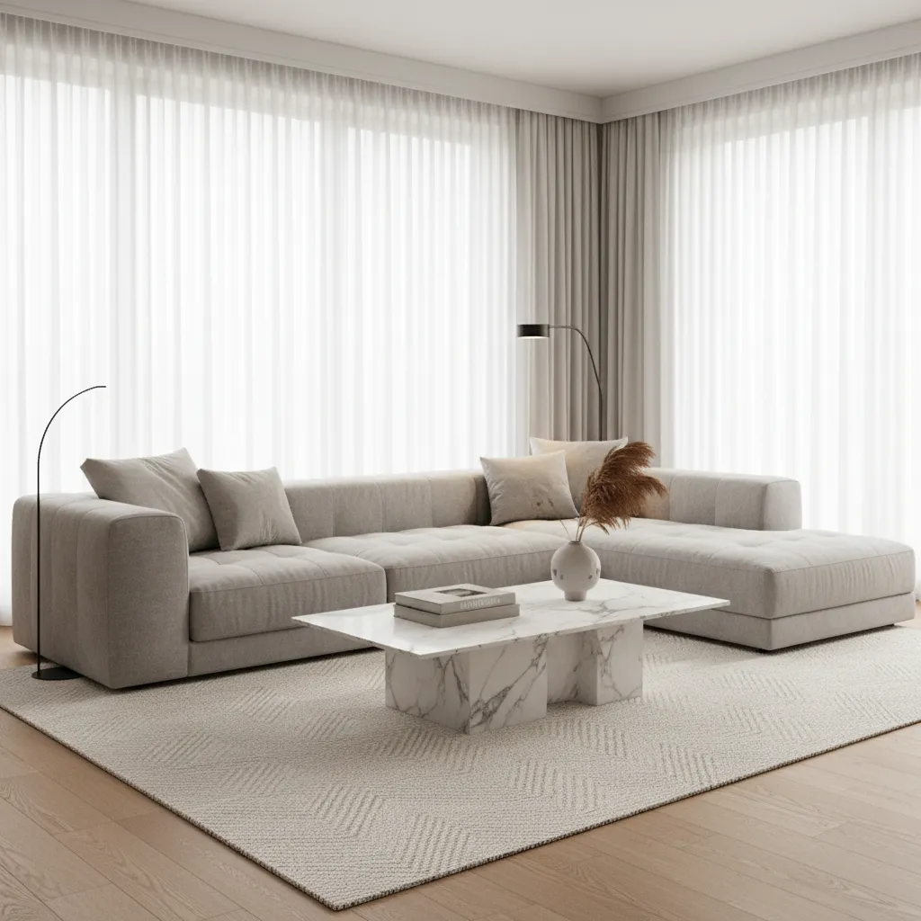 photorealistic CGI interior living room rendering example