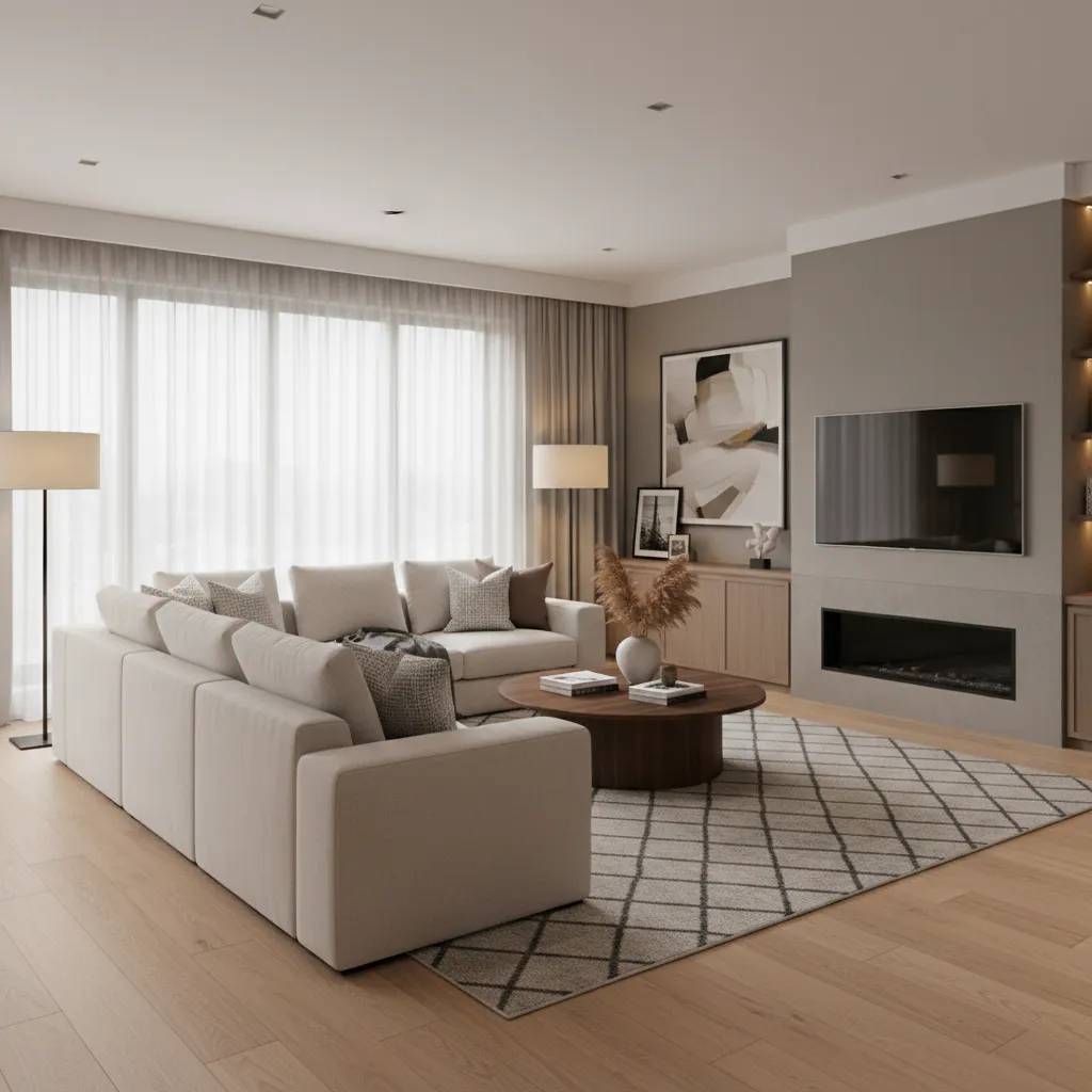 Hình ảnh render 3D nội thất nhà hiện đại sau khi thiết kế