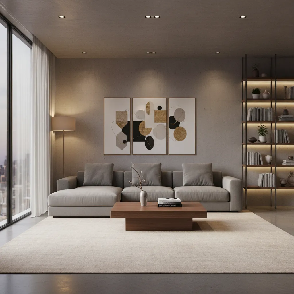 photorealistic 3d interior design rendering used for planning home interiors