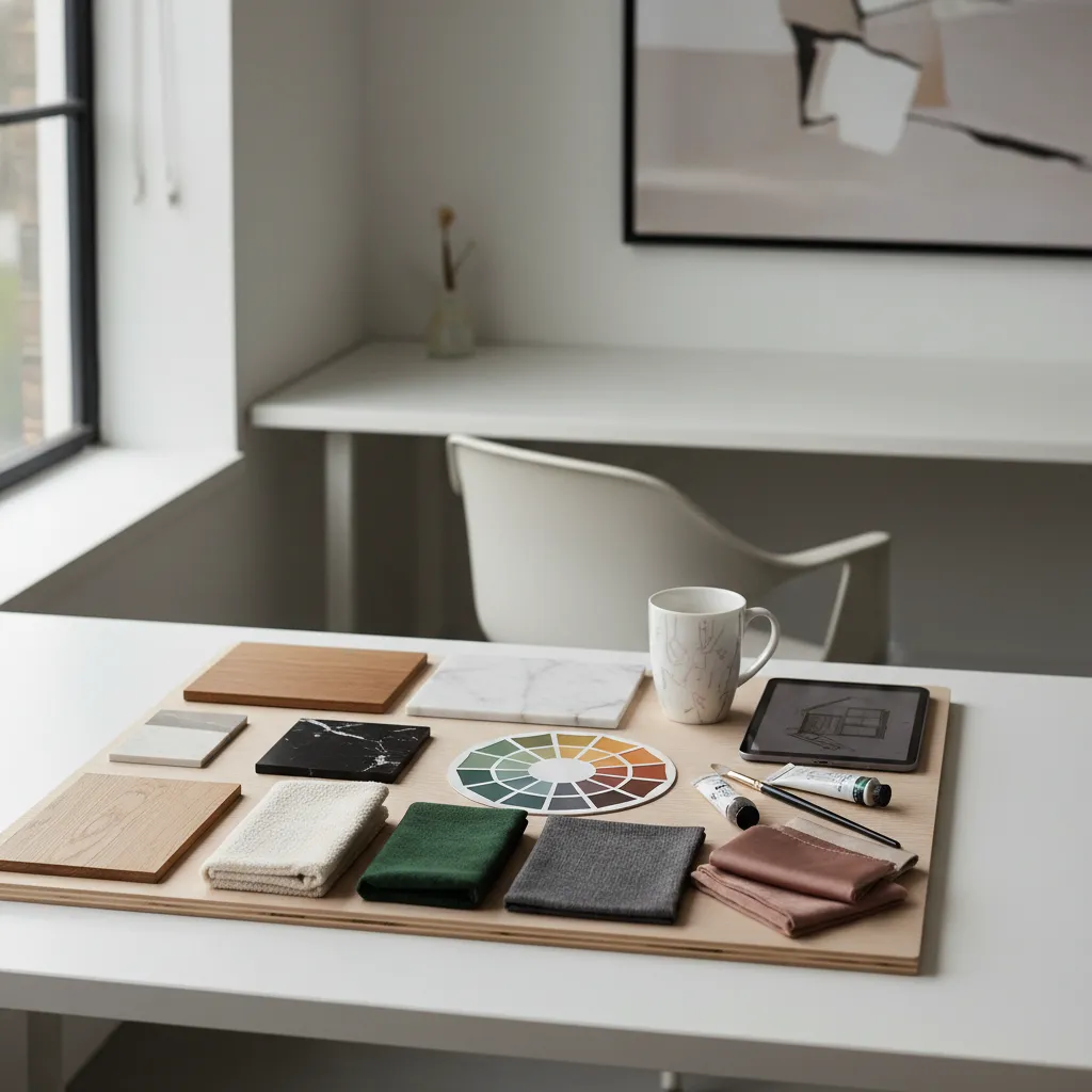 Selección de materiales y acabados para un proyecto de interiorismo