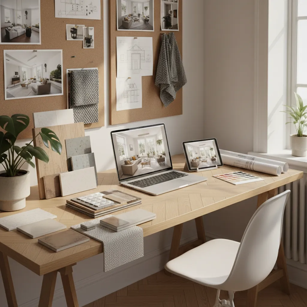 selección de materiales en un proyecto de diseño interior