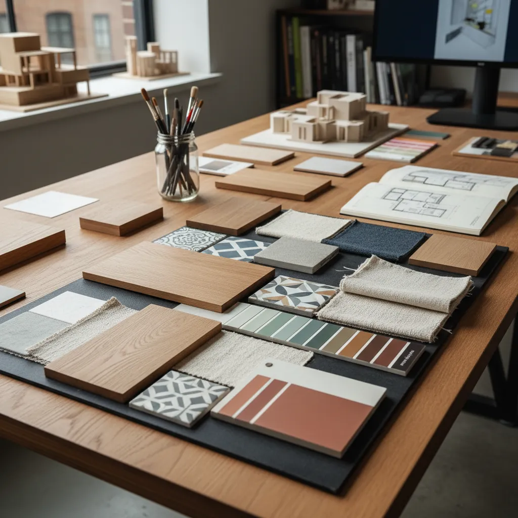 Selección de materiales y acabados para un proyecto de interiorismo