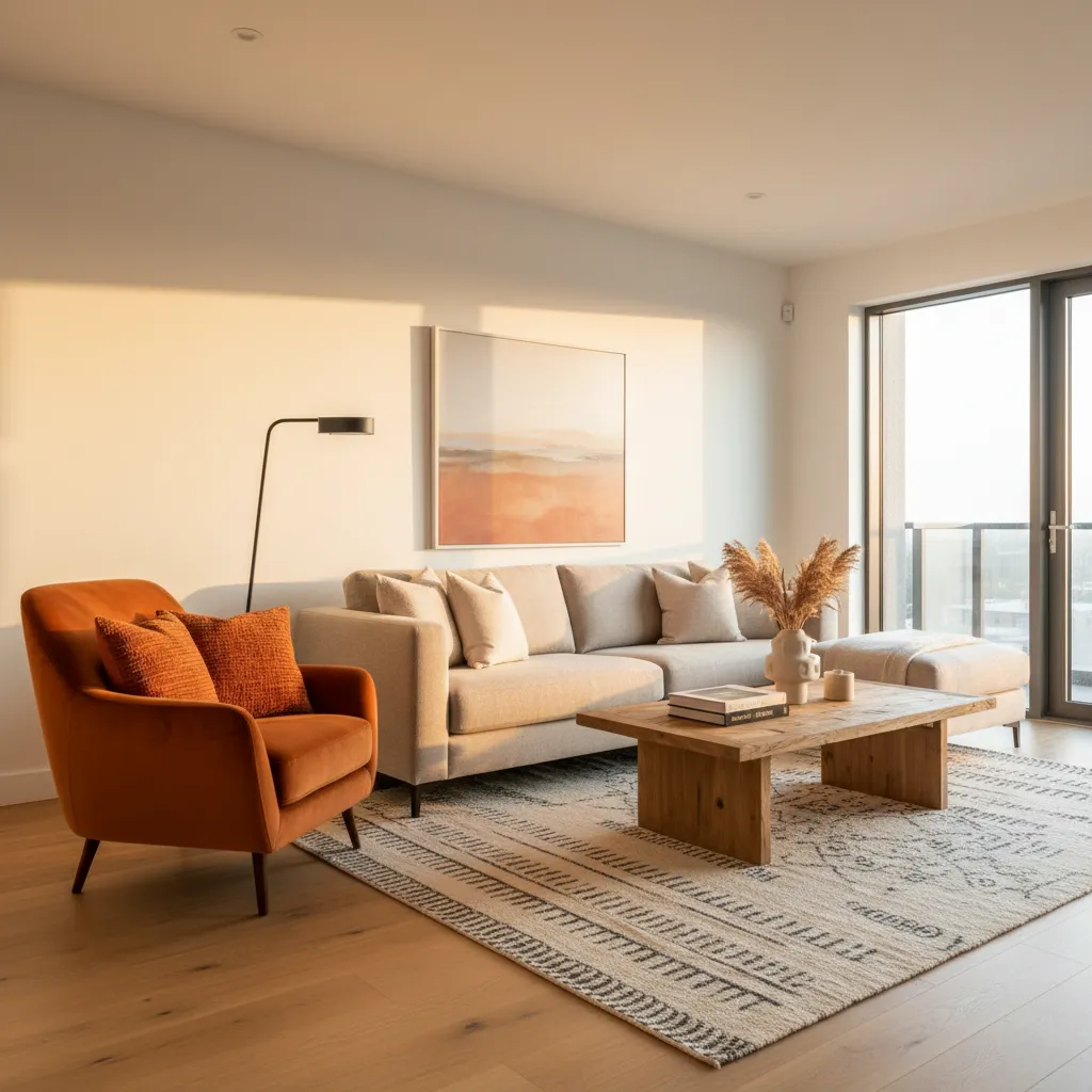 Cómo combinar el naranja en diseño de interiores