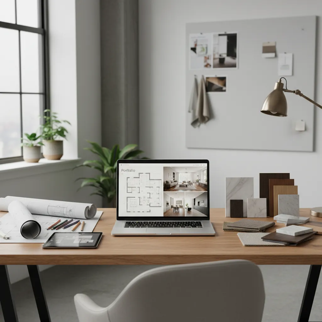 Cómo hacer un portfolio de diseño de interiores