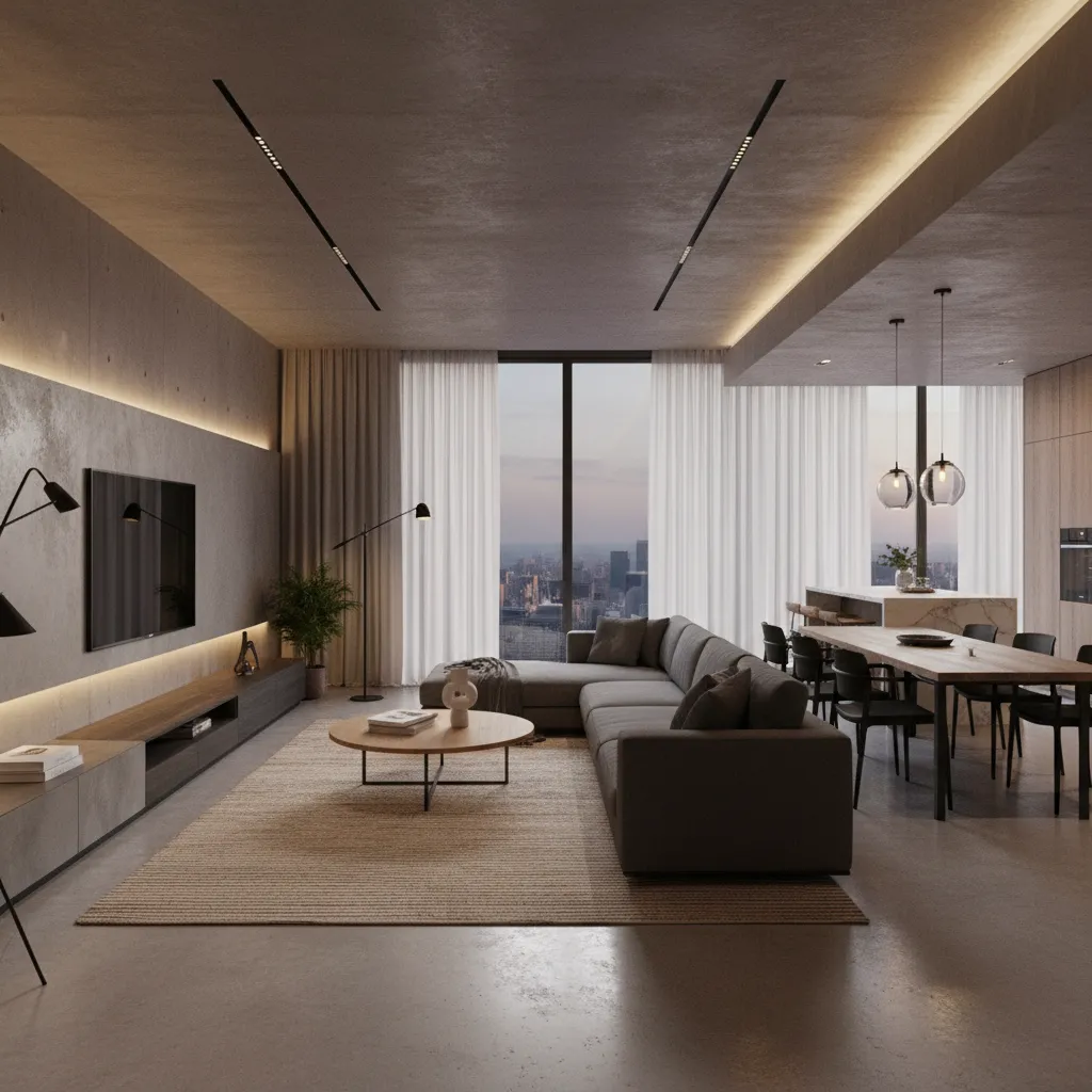 Render interior profesional utilizado para presentar un proyecto