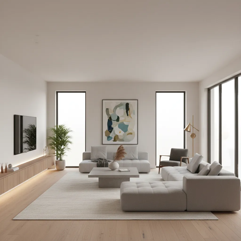 photorealistic interior rendering produced with professional visualization software