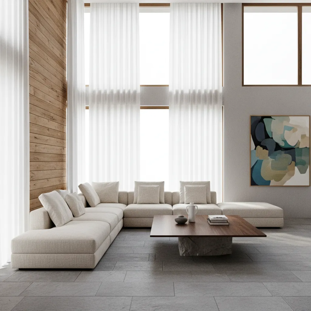 renderizado realista de sala diseñado con software moderno