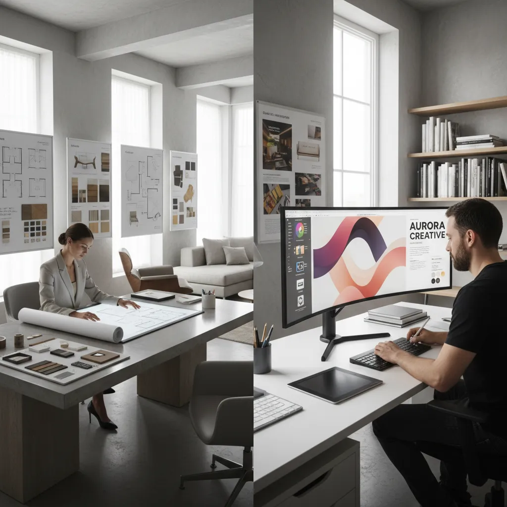 Interior Design vs Graphic Design: Career Paths, Salaries, and Job Demand