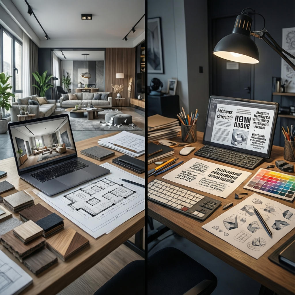 Interjer Graphics Interior Design vs Graphic Design: Which Career Fits You?