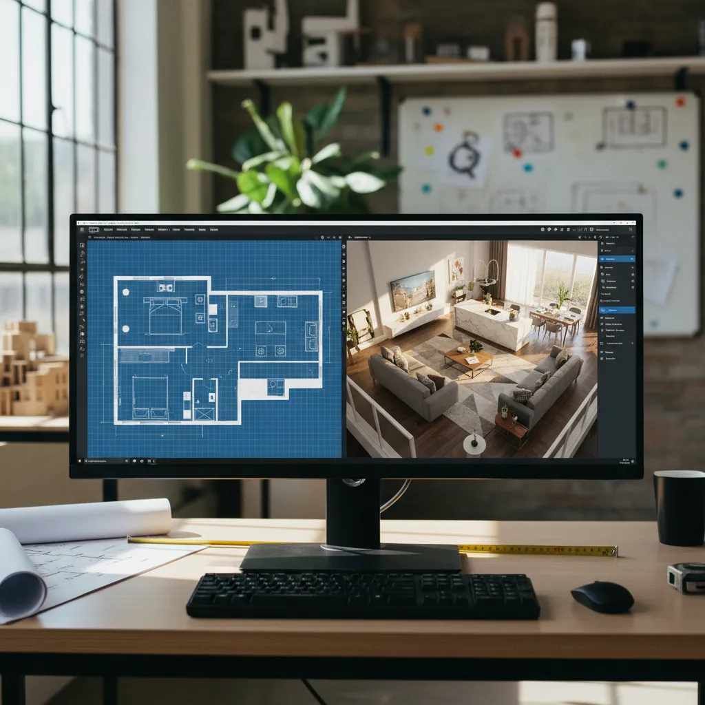 Diseño de interiores aplicación Windows: guía real